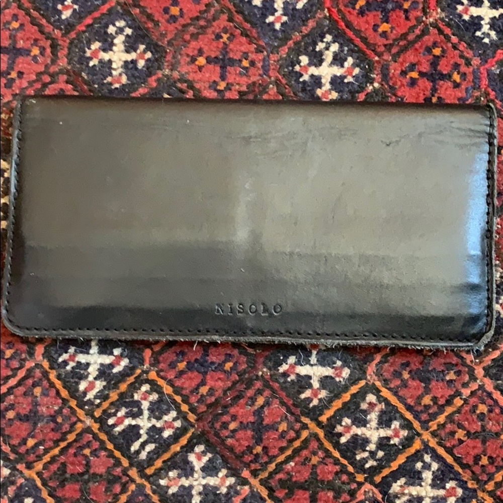 Nisolo black leather wallet